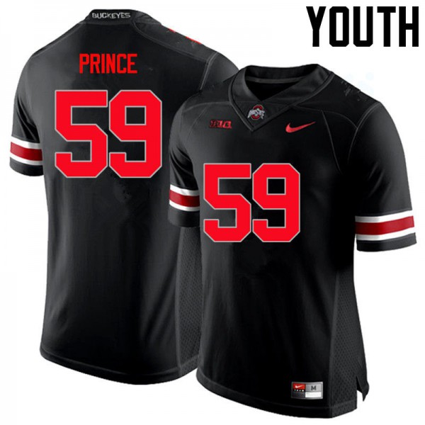 Ohio State Buckeyes #59 Isaiah Prince Youth High School Jersey Black